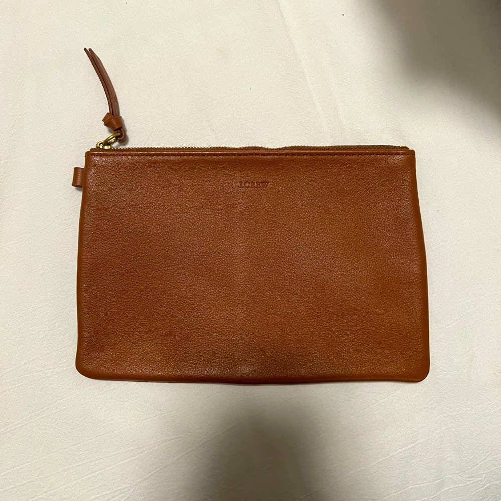J-Crew Leather Wristlet